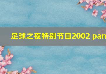 足球之夜特别节目2002 pan